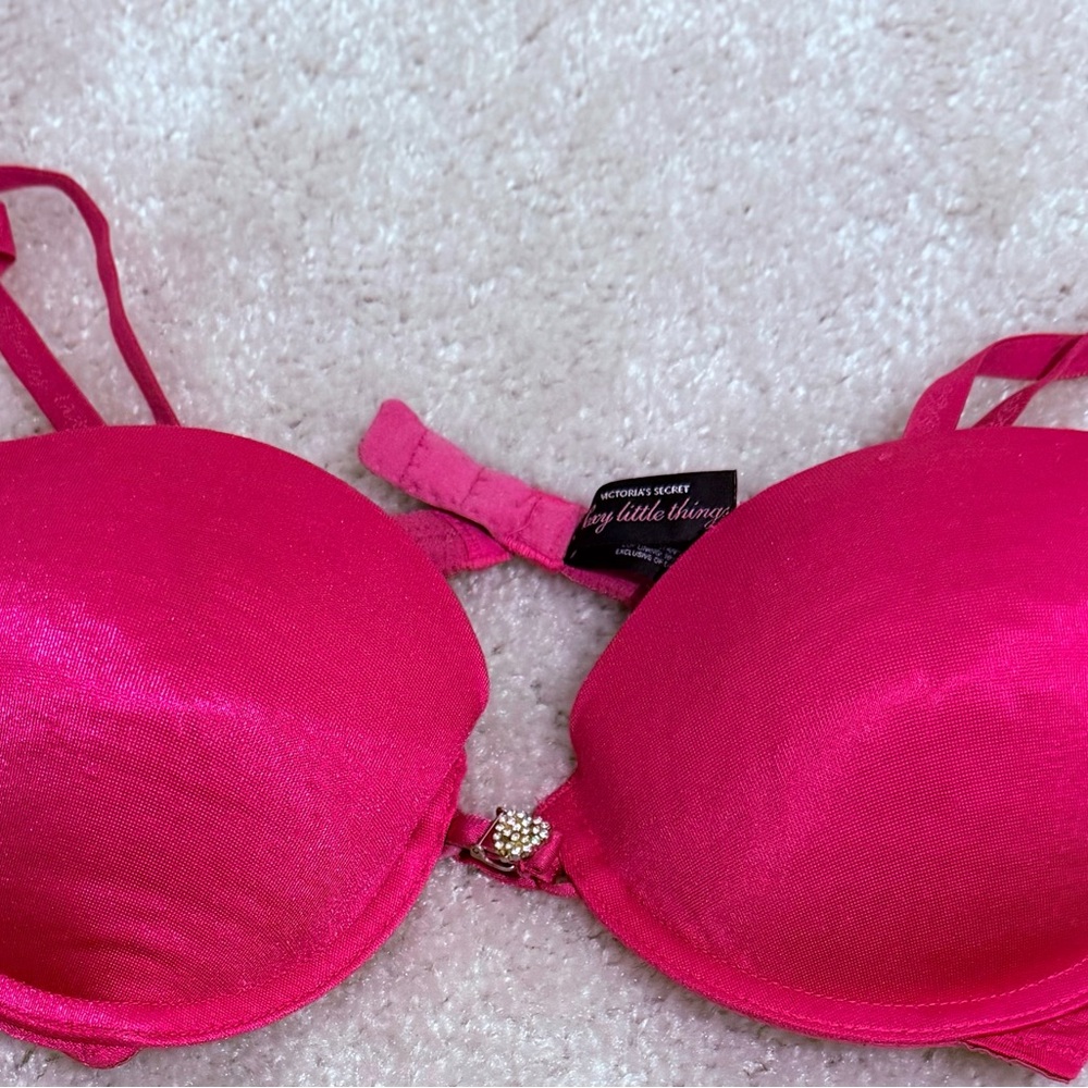 Victoria's Secret Bright Pink Padded Push-Up Bra